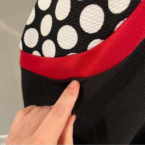 Clearance !!! Elegant Black and Red Polka Dot Dress - Picture 5 of 14